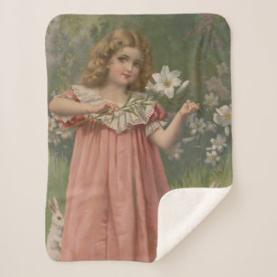 Pasen Schoonheden, Vintage Illustratie, 1898 Sherpa Deken