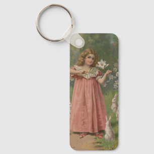 Pasen schoonheden, vintage illustratie, 1898 sleutelhanger