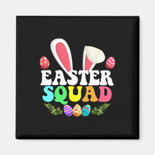 Pasen Squad Familie Bijpassende Bunny Ei Jacht Oor Magneet