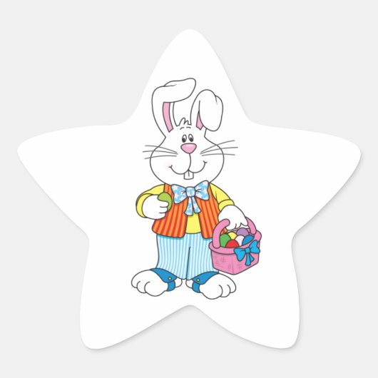 Pasen Ster Sticker (Voorkant)