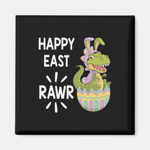 Pasen T Rex Dinosaur Bunny Ei Gelukkig Oostrawr Pe Magneet