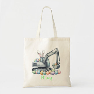 Pasen-tas voor kinderen – Bouwtruck & eieren Tote Bag