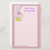 Pasen Teddy Bear Stationery Briefpapier (Voorkant / Achterkant)