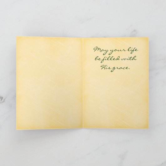 Pasen Tiger Lily gepersonaliseerd Feestdagen Kaart (Binnen)