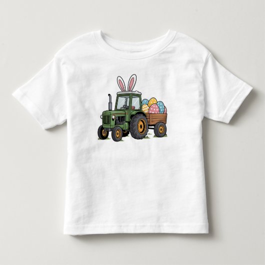 Pasen Tractor Kinder Shirts (Voorkant)