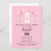 Pasen Uitnodiging voor het eerste jaar (Voorkant / Achterkant)