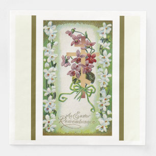 Pasen Verrijzenis Pascha Byzantijnse Kruisbloem Servet