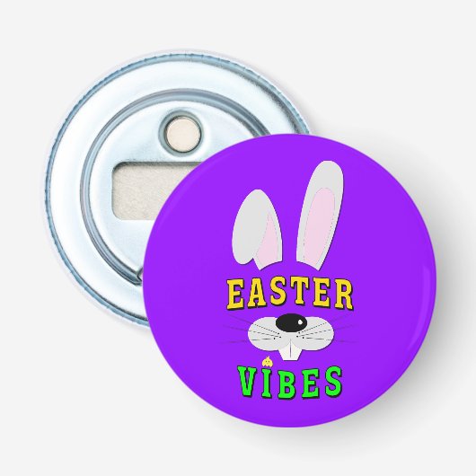 Pasen Vibes Button Flesopener (Voorkant)