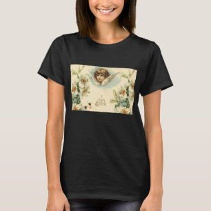 Pasen, Victoriaans Angel met Lily Flowers T-shirt
