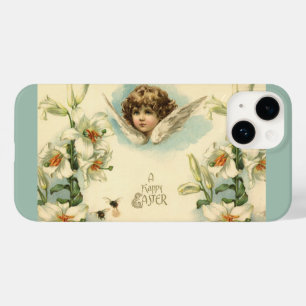  Pasen, Victoriaans Lily Flowers en Angel Case-Mate iPhone 14 Hoesje