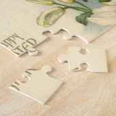 Pasen, Victoriaans Lily Flowers en Angel Legpuzzel (Zijkant)