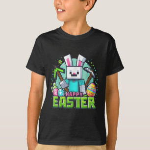 Pasen video Game Bunny Eggs Gaming Gamer Boys Mann T-shirt