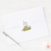 Pasen Vierkante Sticker (Envelop)