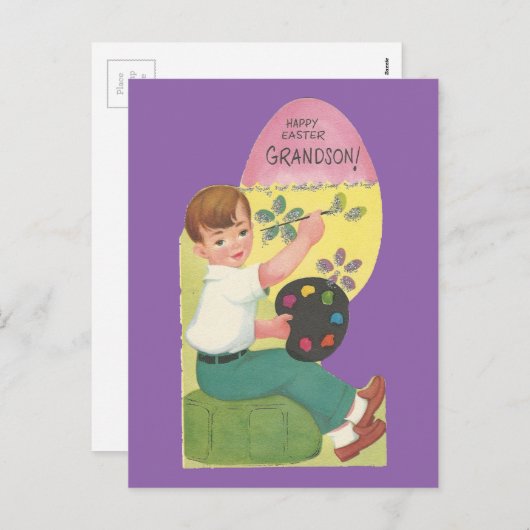  Pasen voor kleinzoon Feestdagenkaart (Voorkant / Achterkant)