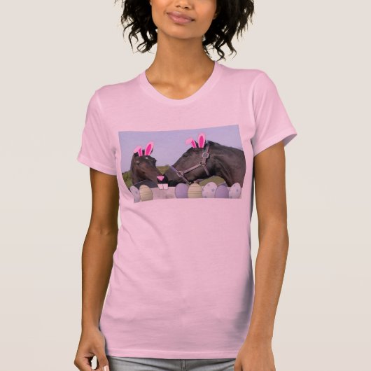 Pasen voor Pony en paarden T-shirt (Voorkant)