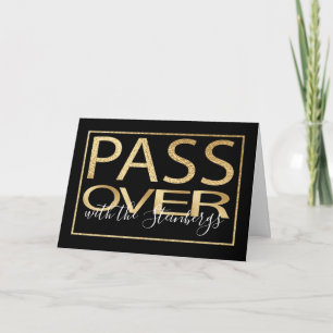 Pasen Wenskaart "Passover Classic Gold" Kaart