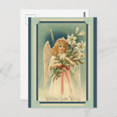  Pasen wil Angel Lily Briefkaart (Voorkant / Achterkant)