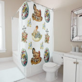  Pasen wit douchegordijn (In situ)