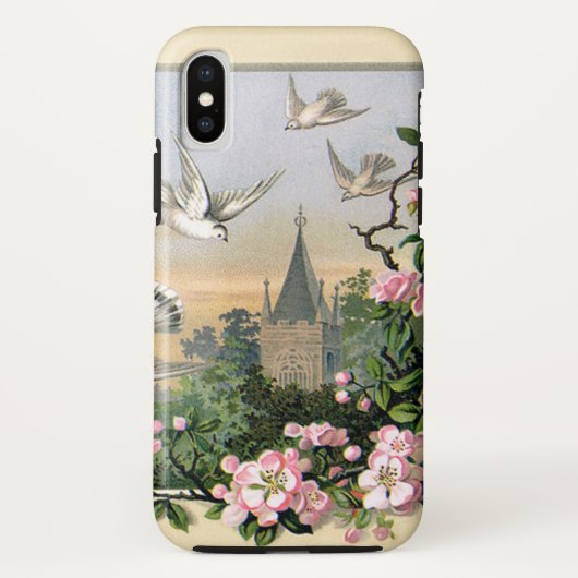  Pasen, Witte Dommenvogels en Bloemen Case-Mate iPhone Case (Achterkant)