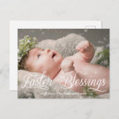 Pasen Zegen Baby Kinderen Familie Foto Feestdagenkaart (Voorkant / Achterkant)