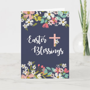 Pasen Zegeningen van Verrezen Christus Bloemen op  Kaart