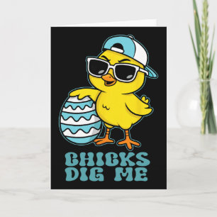Pasen Zondag Kuikens Vinden Me Grappig Kip Liefheb Kaart