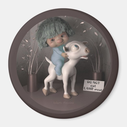 Pasen zonder lam - versie 2 magneet (Voorkant)