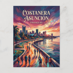 Paseo de la Costanera van Asunción Paraguay Briefkaart