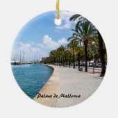 Paseo maritimo - Palma de Mallorca, Spanje Keramisch Ornament (Achterkant)
