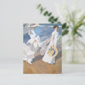 Paseo por la playa - Sorolla - 1909 Briefkaart (Staand voorkant)
