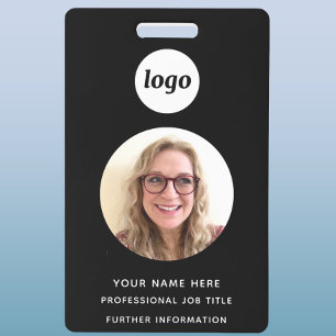 Pasfoto Schoon Professioneel Zwart Naam Badge