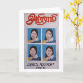 Pasfoto studio kaart (Gele Bloem)