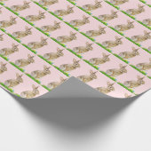 Pasgebak en eieren in roze cadeaupapier (Hoek)