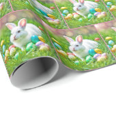 Pasgebak met gekleurde eieren cadeaupapier (Rol Hoek)