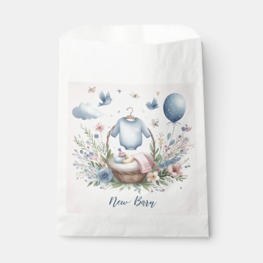 Pasgeboren baby bedankzakje (Voorkant)