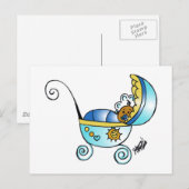 pasgeboren baby briefkaart (Voorkant / Achterkant)