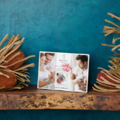 Pasgeboren Baby geboorte Stats Foto Collage Monogr Fotoplaat (Zijkant)