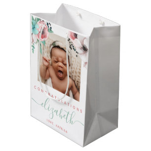 Pasgeboren baby Girl Gift Bag Medium Cadeauzakje