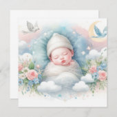 Pasgeboren baby kaart (Voorkant / Achterkant)