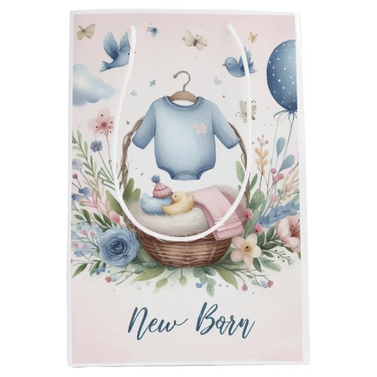 Pasgeboren baby medium cadeauzakje (Voorkant)