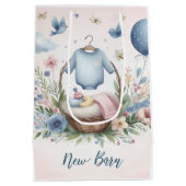 Pasgeboren baby medium cadeauzakje (Achterkant)