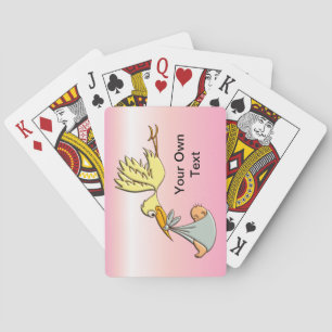 Pasgeboren baby-meisje - een vliegende winkelbeste pokerkaarten