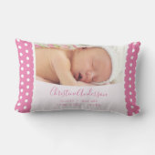 Pasgeboren baby-meisje met geboorte en foto's kussen (Achterkant)