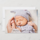 Pasgeboren Baby Meisje Scripty Fotoaankondiging Ka Aankondiging (Voorkant)