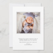 Pasgeboren Baby Meisje Scripty Fotoaankondiging Ka Aankondiging (Achterkant)