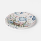 Pasgeboren baby papieren bordje (Gekanteld)