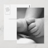 pasgeboren baby ' s briefkaart (Voorkant / Achterkant)