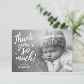 Pasgeboren bedankt kaarten (Staand voorkant)