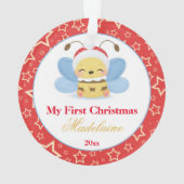 Pasgeboren eerste kerstversiering Baby Ornament (achterkant)