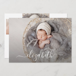 Pasgeboren foto collage geboorte aankondiging